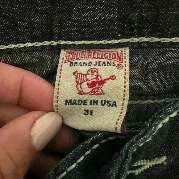 177. True Religion Becky Jeans 31 Bootcut Low Rise Dark Wash 5 Pocket - Picture 6 of 8